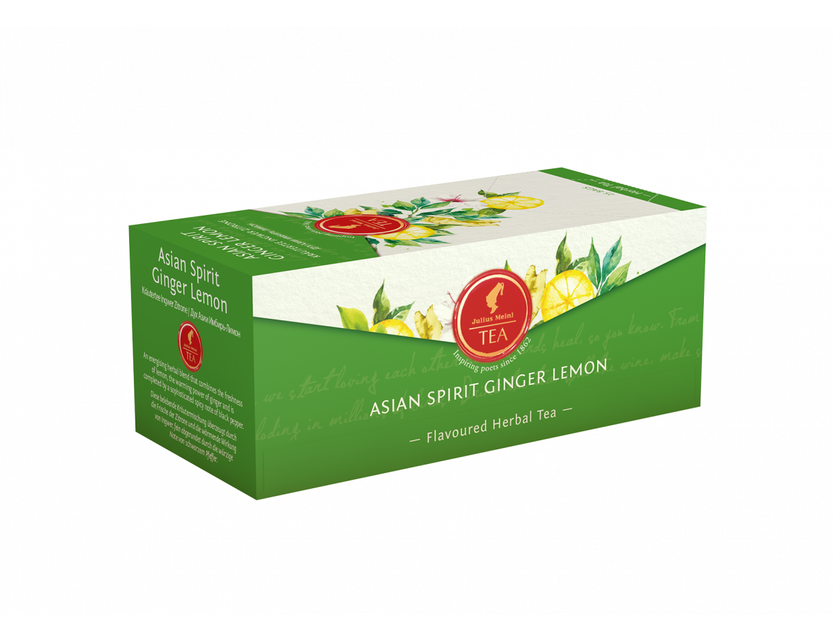Julius Meinl čaj ASIAN SPIRIT GINGER LEMON 25 čajnih vrečk