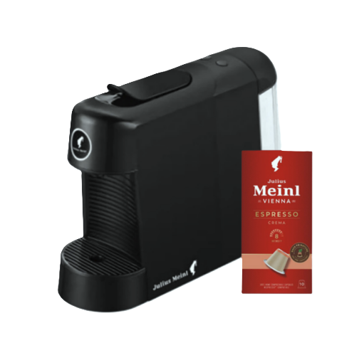 Julius Meinl kavni aparat Cino Pinta, kompatibilen z Nespresso kapsulami Espresso Crema.