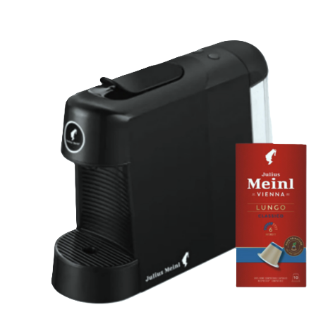 Julius Meinl kavni aparat Cino Pinta, kompatibilen z Nespresso kapsulami Espresso Crema.