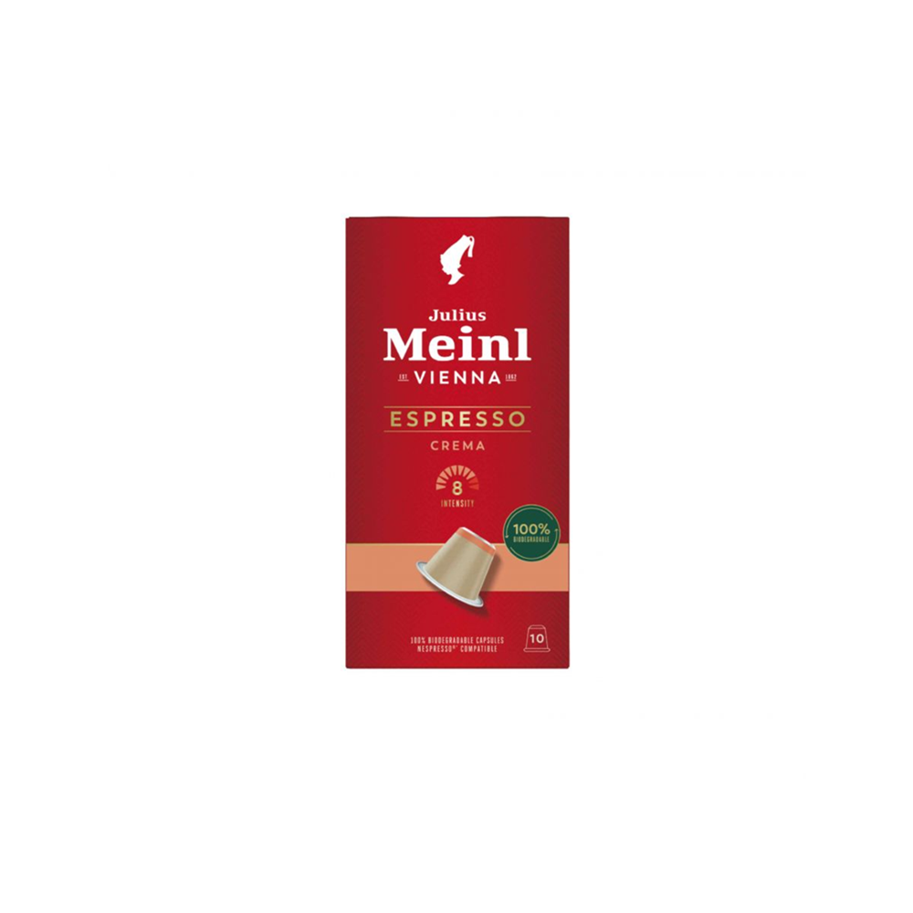 Julius Meinl kavne kapsule nespresso v okusu Espresso Crema.