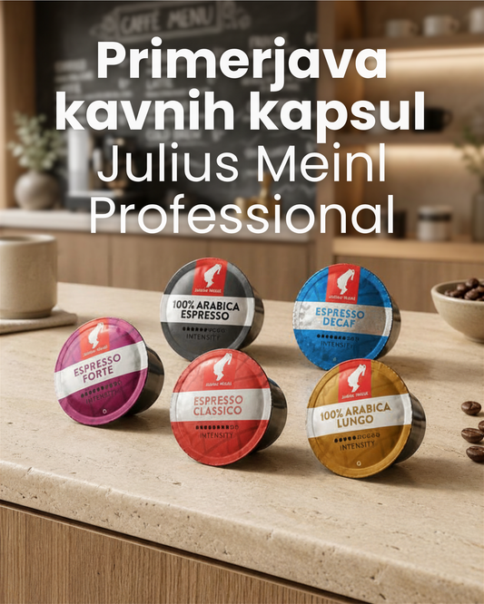 Primerjava kavnih kapsul Julius Meinl Inspresso Professional