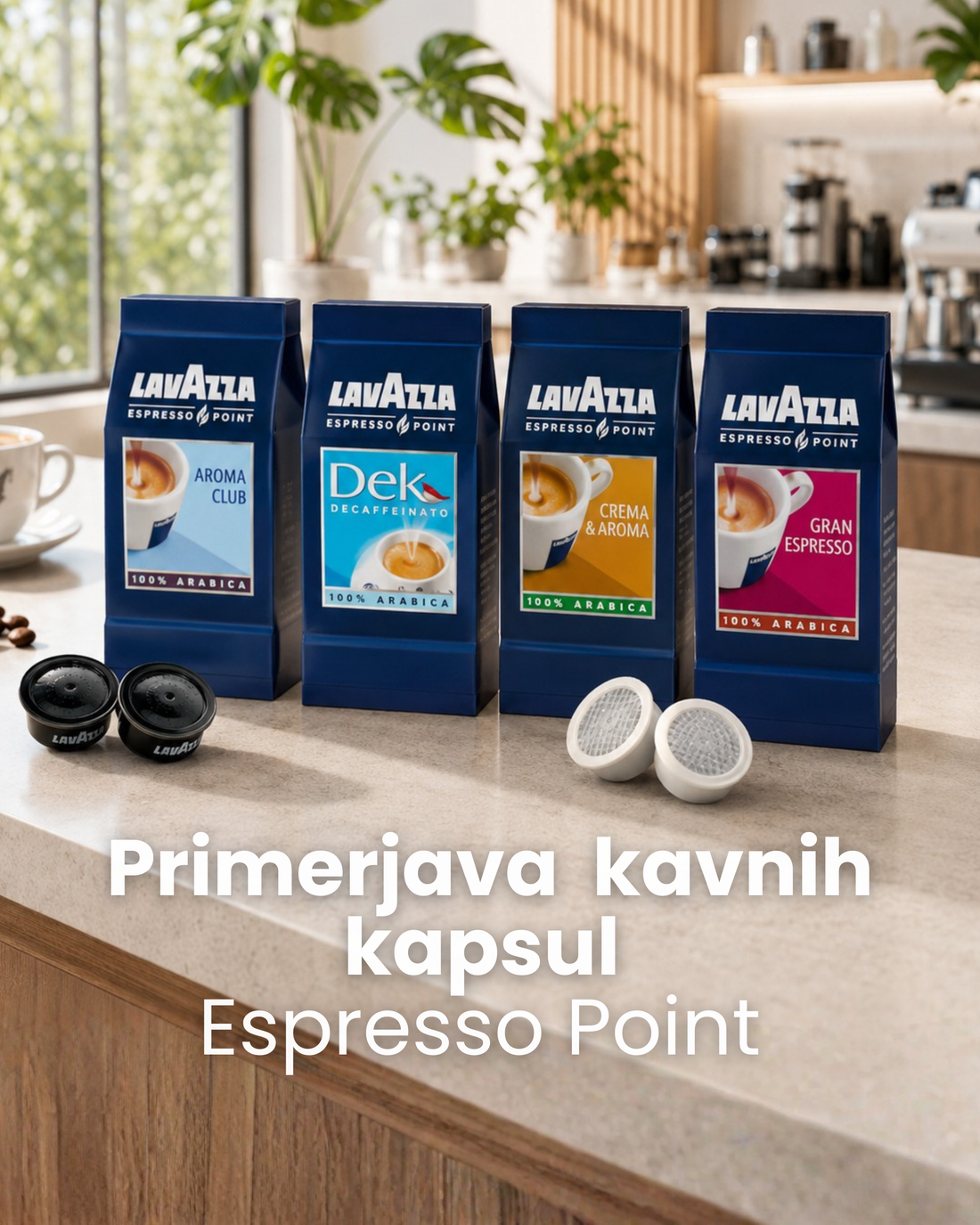 Primerjava kavnih kapsul Espresso Point v ponudbi