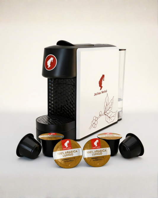 Akcijski paket Julius Meinl - kavni aparat Barista Mini + kavne kapsule Arabica Lungo