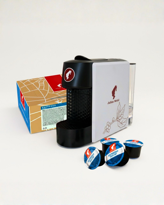 Akcijski paket Julius Meinl - kavni aparat Barista Mini + kavne kapsule Espresso Decaf