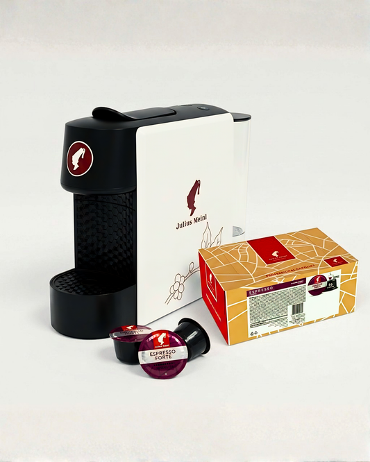 Akcijski paket Julius Meinl - kavni aparat Barista Mini + kavne kapsule Espresso Forte