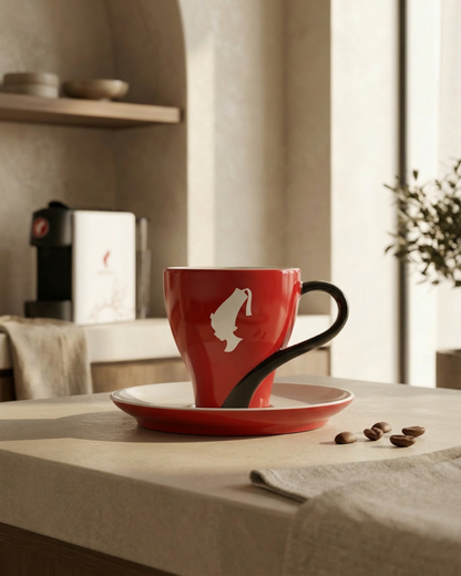 Skodelica za kratko kavo Julius Meinl Trend Espresso s krožnikom