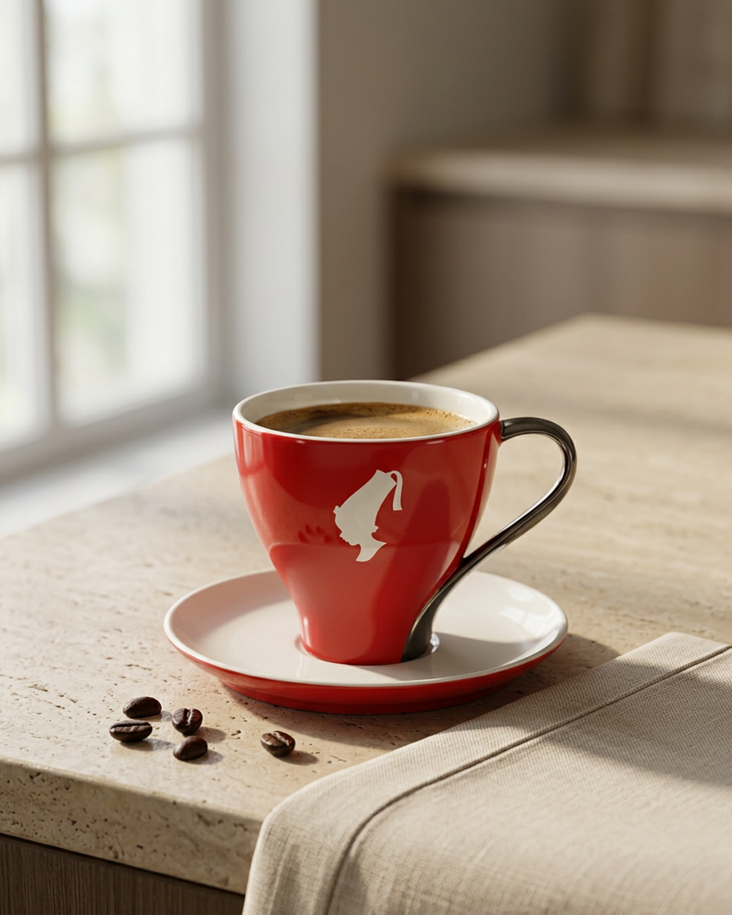 Skodelica za dolgo kavo Julius Meinl Trend Melange s krožnikom